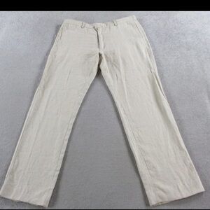 Island Importer size 42 Men’s Linen Pants beach wedding FLAW